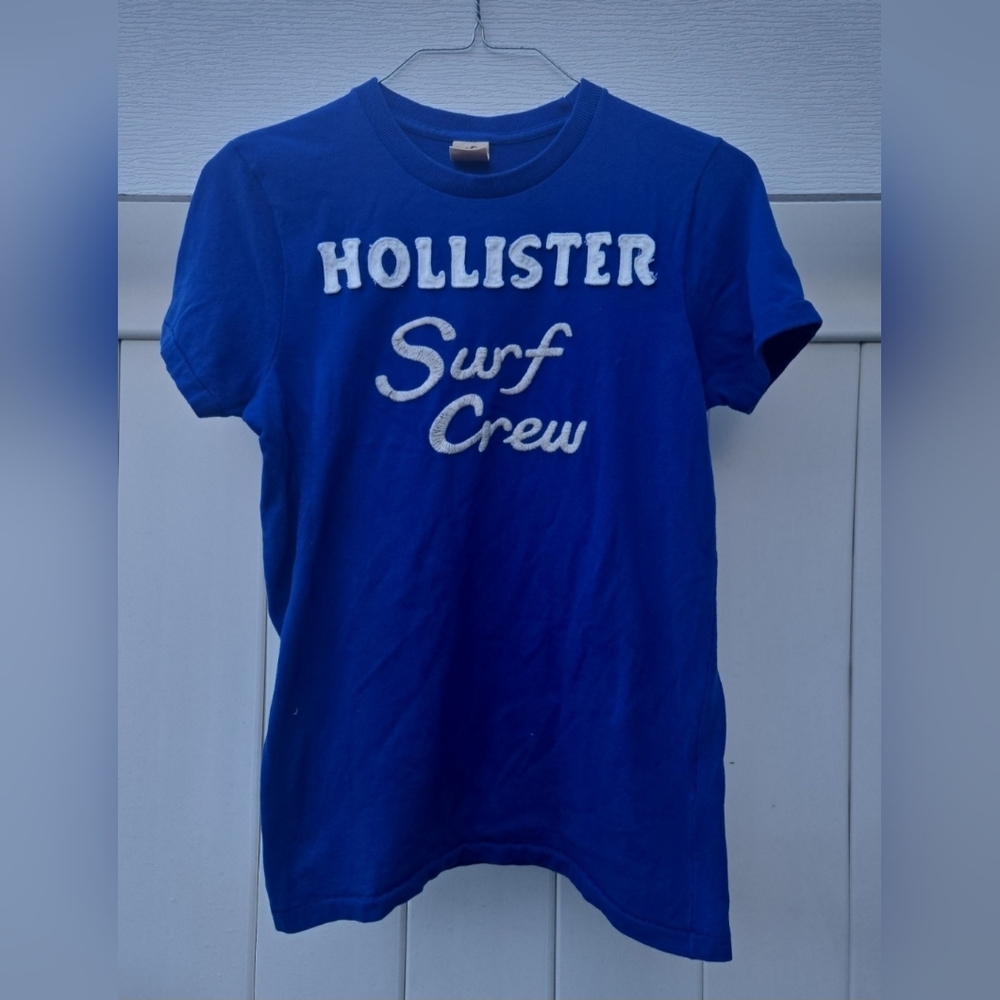 Hollister Royal Blue Tee with White Script